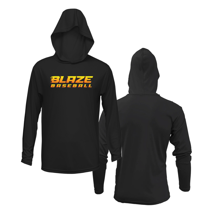 EB Blaze Lightweight Black Hoodie V1 DTF