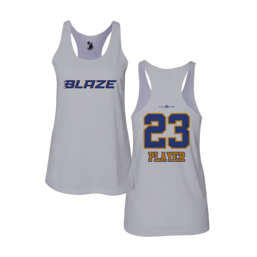 EB Blaze Women's White Tank Top V1