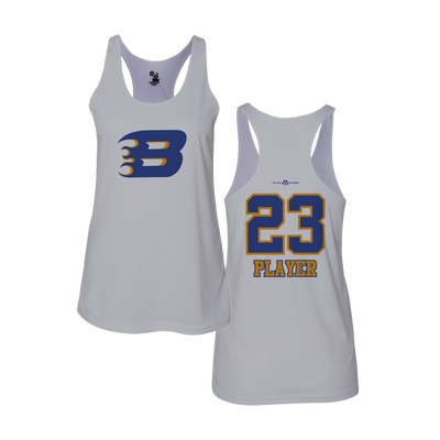 EB Blaze Women's White Tank Top V2