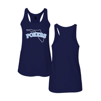 Original Florida Pokers Navy Women's Tank Top DTF