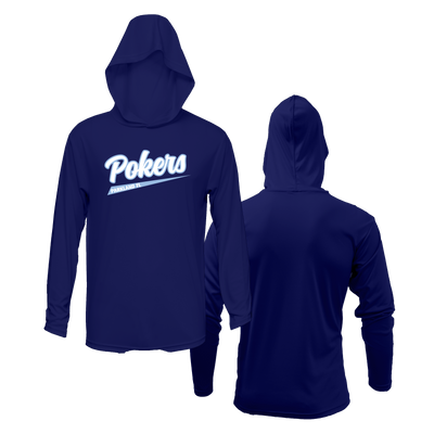 Original Florida Pokers Lightweight Navy Hoodie DTF