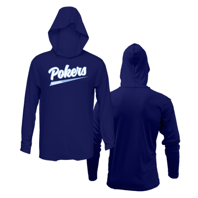 Original Florida Pokers Lightweight Navy Hoodie DTF