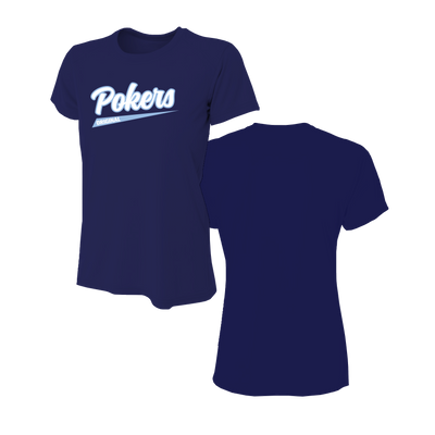 Original Florida Pokers Women Navy Blue Shirt DTF