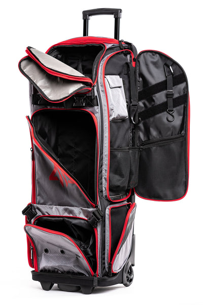 Prime Series II Roller Bat Bag - Grey/Red Testing for Shipping