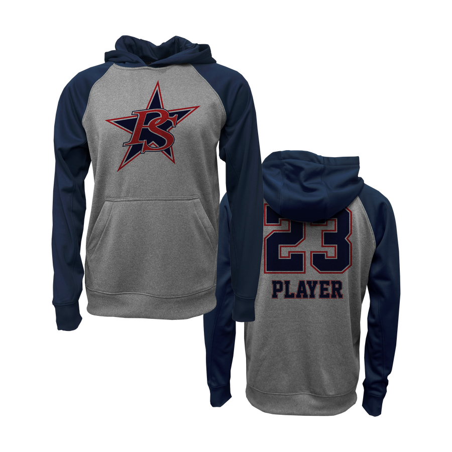 Plantation Stars Logo Navy & Grey Hoodie Alternate Logo