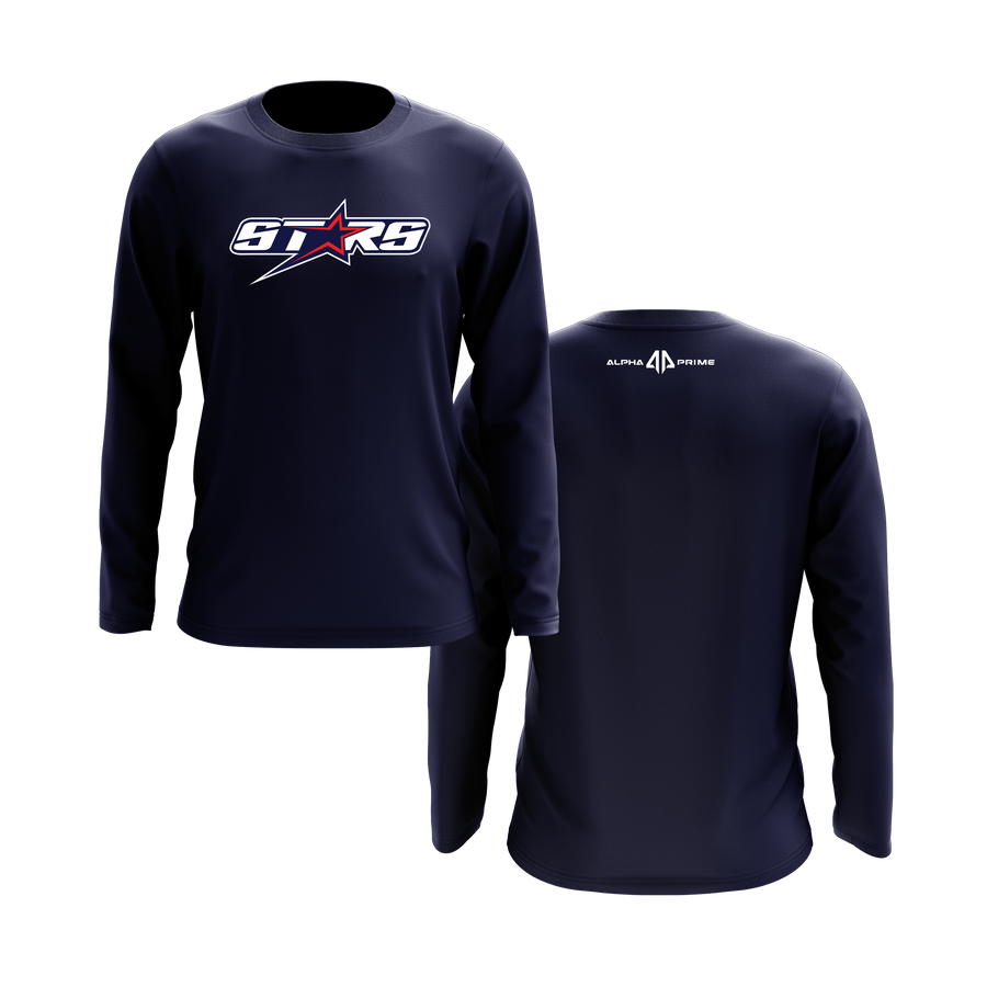 Plantation Stars Long Sleeve Navy Shirt