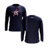 Plantation Stars Long Sleeve Navy Shirt DTF