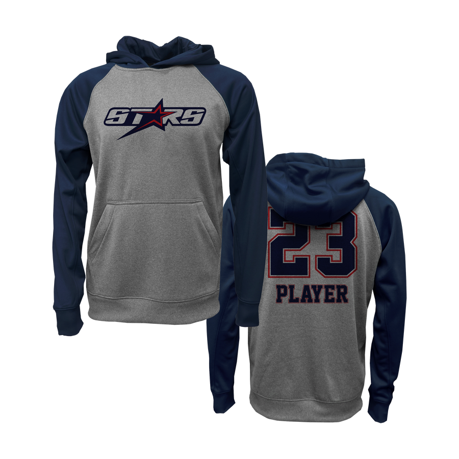 Plantation Stars Logo Navy & Grey Hoodie