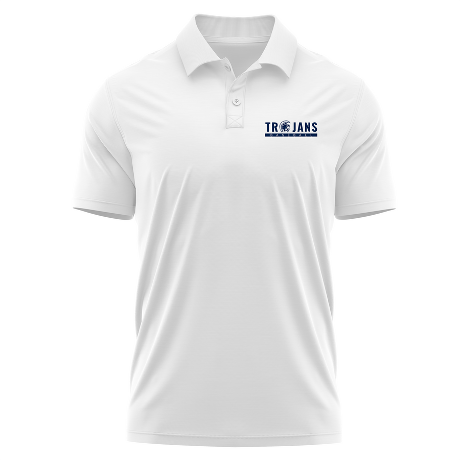 Taravella Short Sleeve White Polo V1