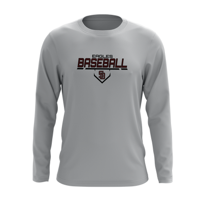 Stoneman Douglas Eagles Baseball Logo Long Sleeve Shirt V2