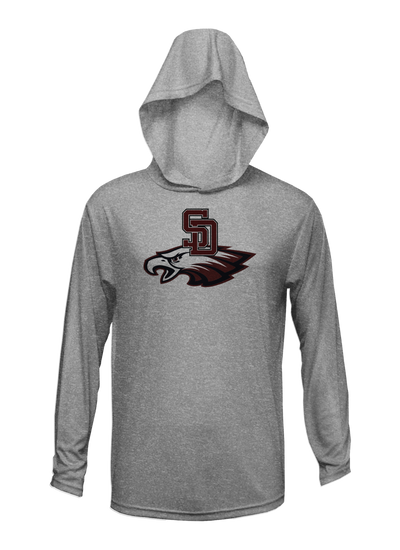 Stoneman Douglas Eagles Baseball Logo Lightweight Hoodie V1