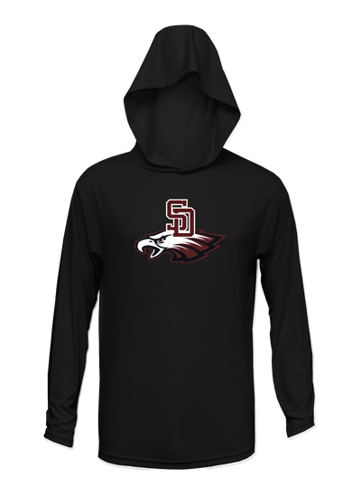 Stoneman Douglas Eagles Baseball Logo Lightweight Hoodie V1