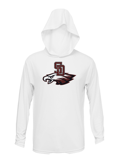 Stoneman Douglas Eagles Baseball Logo Lightweight Hoodie V1