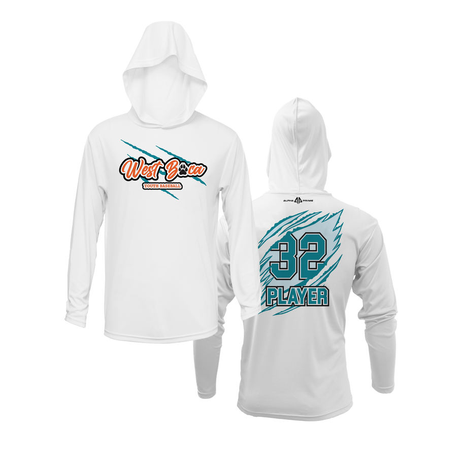 Personalized WBYB Lightweight Hoodie - Teal Team Claw Mark Logo