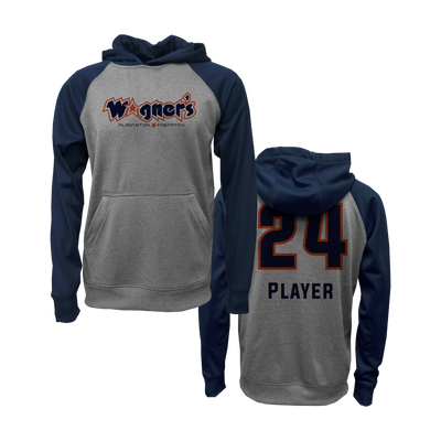 Wagner's Navy & Grey Hoodie