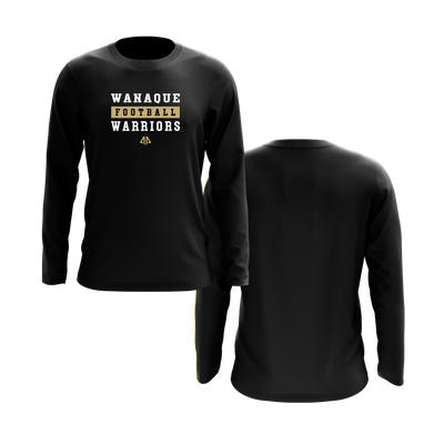 Wanaque Warriors Black Long Sleeve Shirt DTF