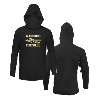 Wanaque Warriors Black Lightweight Hoodie DTF