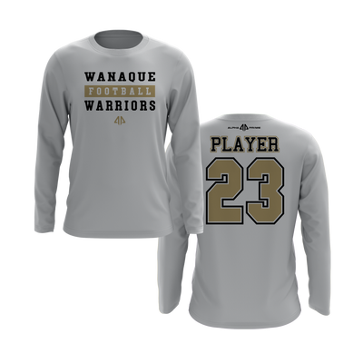 Wanaque Warriors Logo Long Sleeve Shirt V1