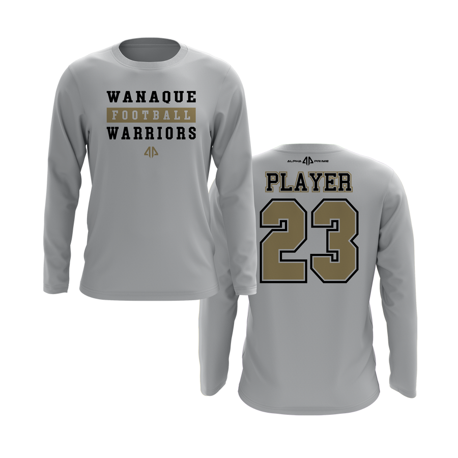 Wanaque Warriors Logo Long Sleeve Shirt V1