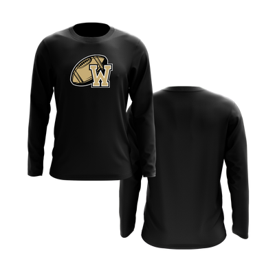 Wanaque Warriors Black Long Sleeve Shirt DTF