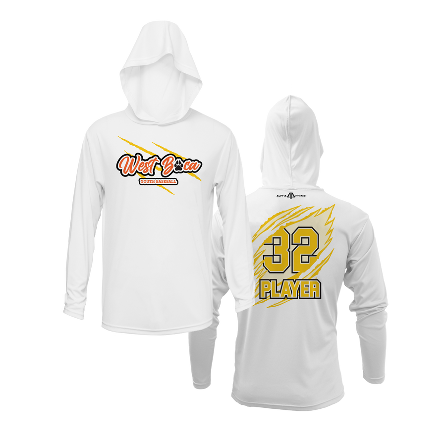 Personalized WBYB Lightweight Hoodie - Yellow Team Claw Mark Logo