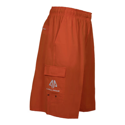 Alpha Prime Microfiber Shorts - Orange