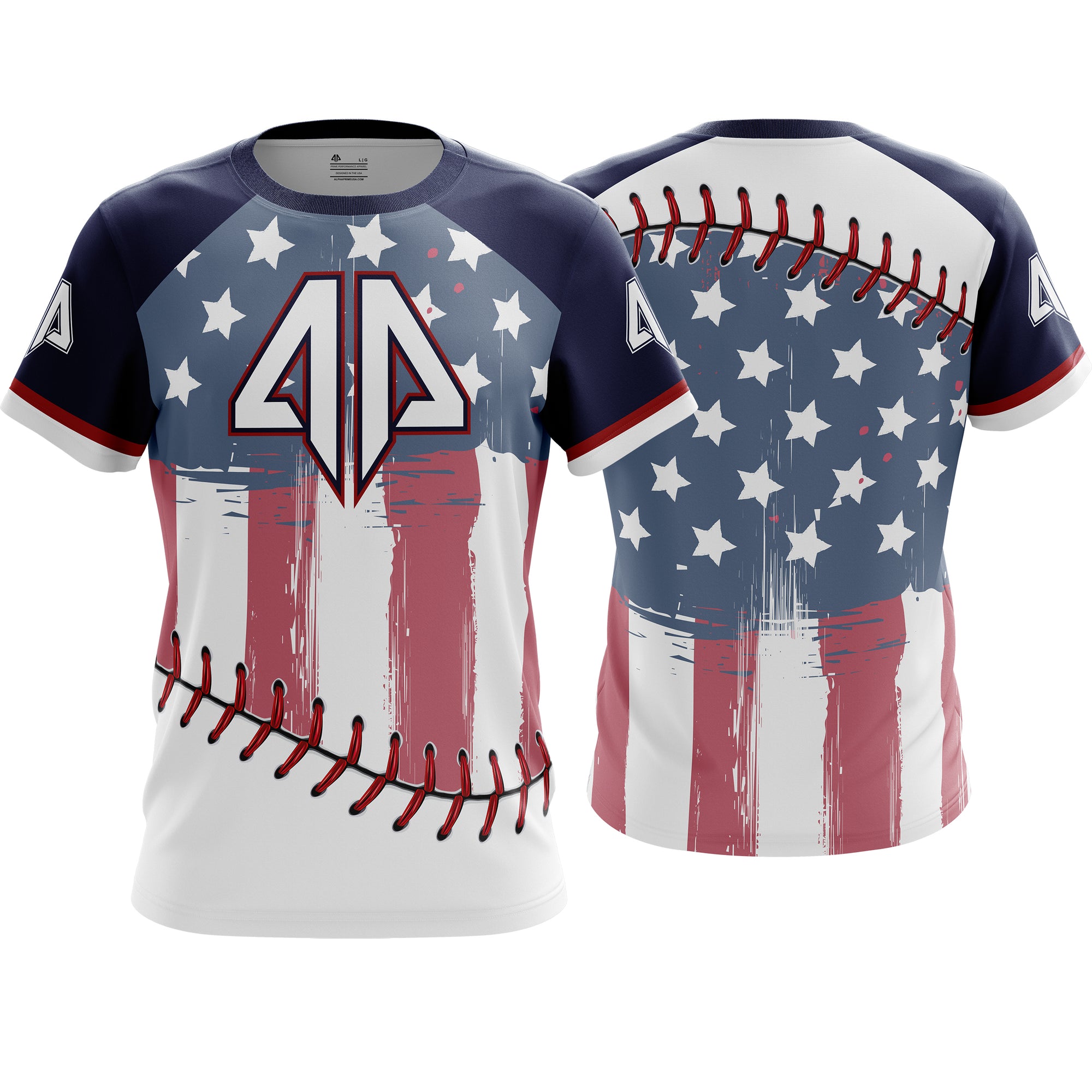 elite softball jerseys custom - america flag softball jersey