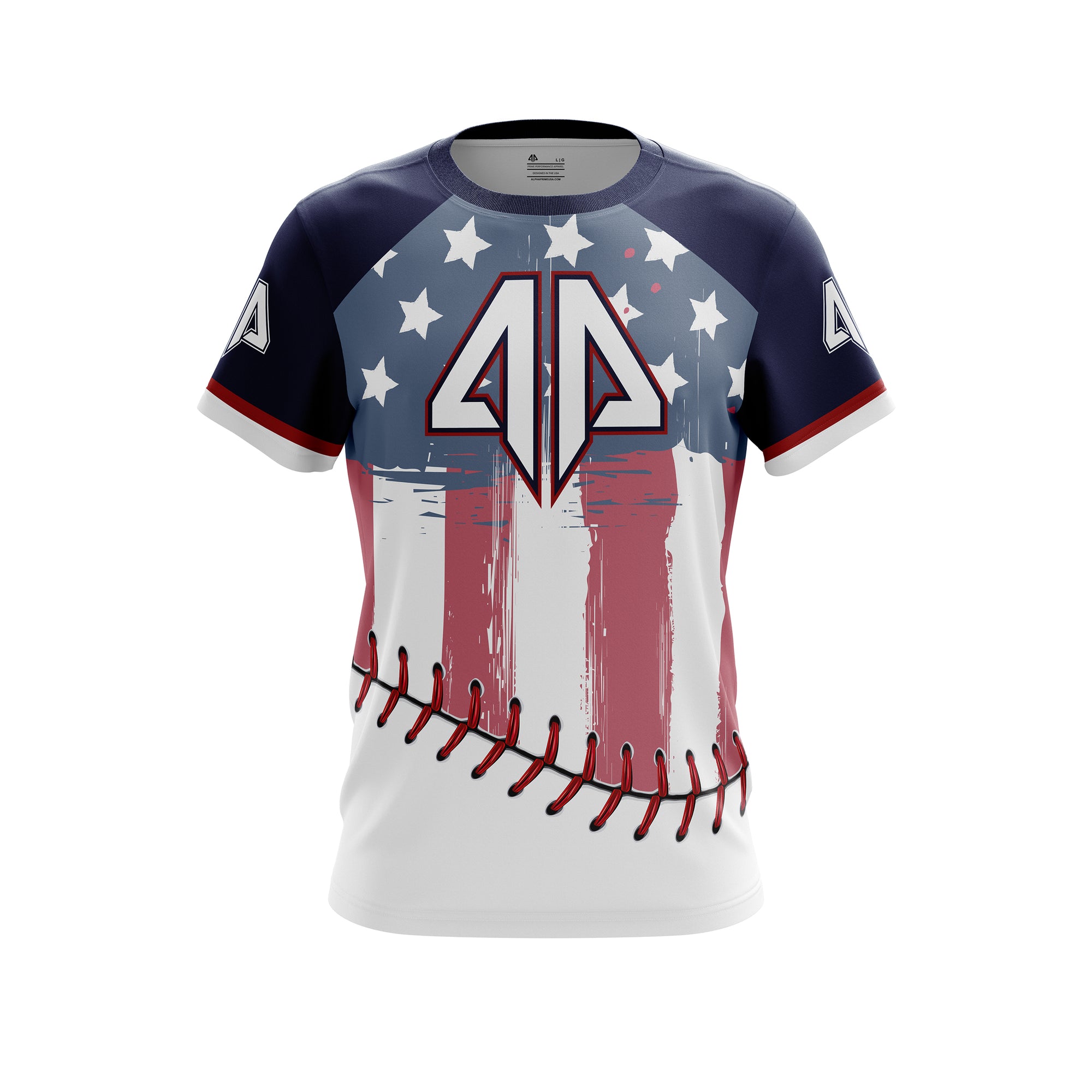 elite softball jerseys custom - america flag softball jersey