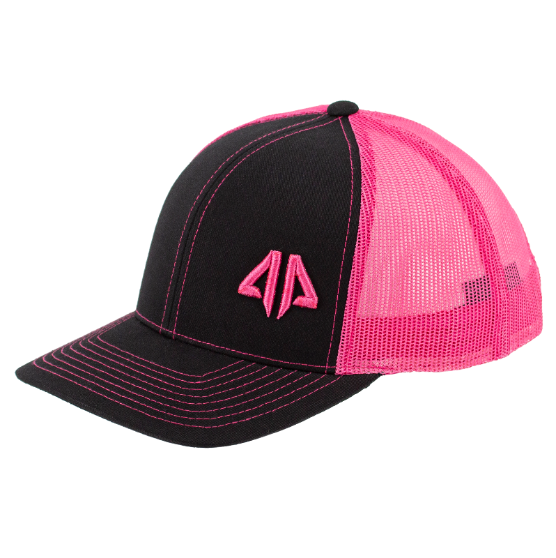 AP Retro Trucker Snapback Hat - Heather Grey & Red - Alpha Prime