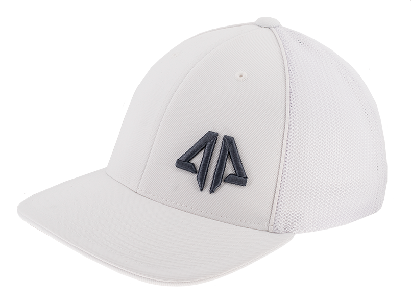 AP Retro Trucker Snapback Hat - Heather Grey & Red - Alpha Prime