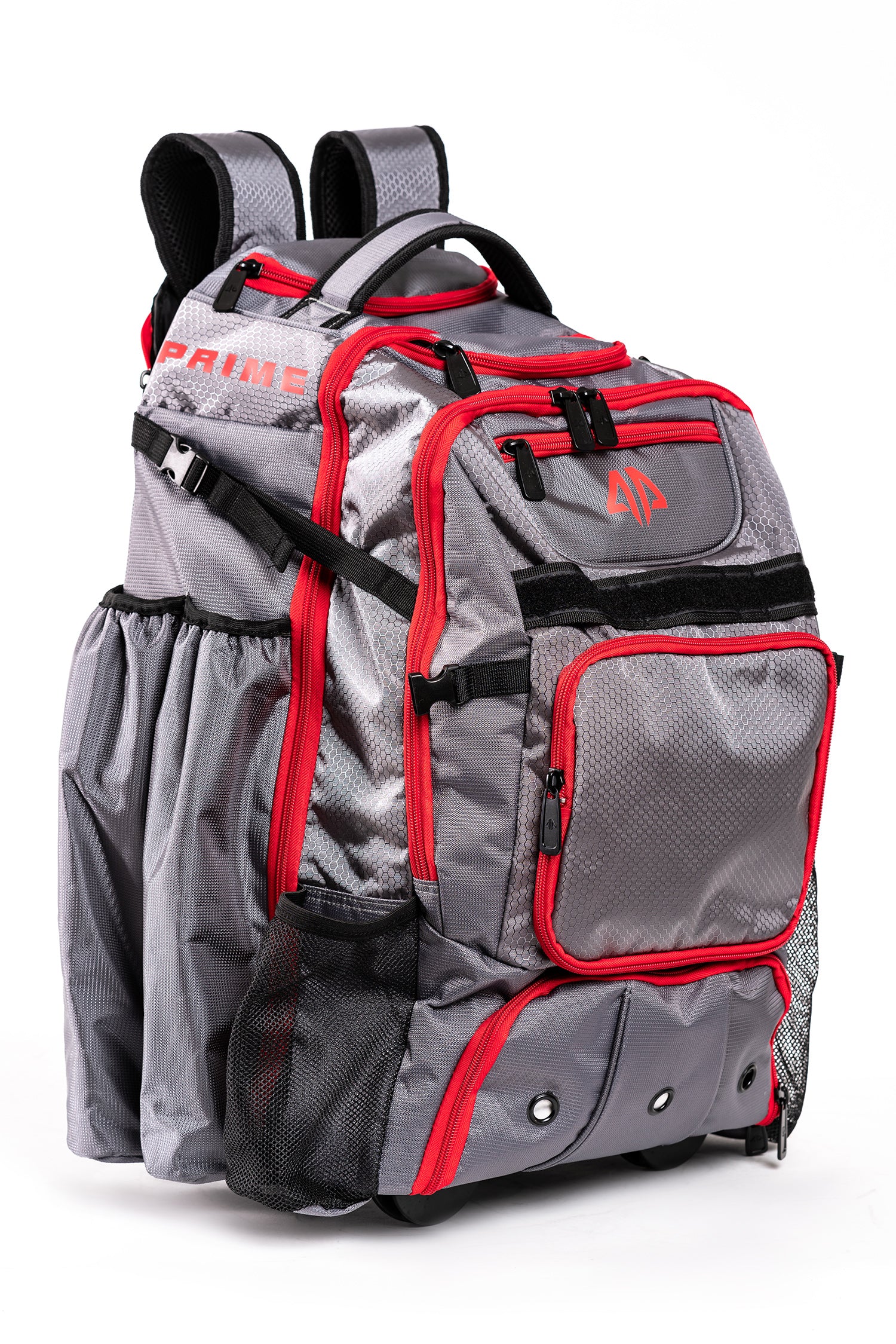 Prime Series II Roller Bat Backpack Grey Red Alpha Prime Sports